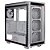 Gabinete Gamer Adata Xpg Battle Cruiser Mid Tower 4X Fan Vento Argb Branco - Imagem 1