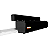 Conj Aut Portas Delizante Rac Jetflex Full Range Biv Preta F09254001 (C/ Tx Zap 4B) Ppa - Imagem 1