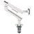 Suporte De Monitor Articulado C/ Mola Mecanica 17'' A 32'' C/ Usb 3.0 - Branco - Sm-049b - Imagem 6