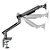 Suporte De Monitor Articulado C/ Mola Mecanica 17'' A 32'' C/ Usb 3.0 - Cinza - Sm-049c - Imagem 7
