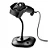 Leitor Zebra 2D PR c/Suporte USB DS2208-SR7U2100SGW - Imagem 1