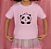 Camisa Infantil - Panda Rosa - Imagem 2