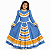 Vestido Prenda Tradicional Tam 12 - Imagem 14