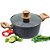 Caçarola Cerâmica Indução Fundo Triplo Com Tampa Cinza 2,4L D1448 - Imagem 1