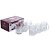 Caneca De Vidro Diamond 6 peças 200 Ml D1526 - Imagem 1