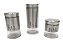 Conjunto 3 Potes Will Inox E Vidro Aço Escovado D0310 - Imagem 2