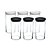 Conjunto De 6 Potes Em Vidro Com Tampa Canary 1000 Ml - Imagem 1