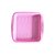 Forma De Silicone Quadrada Rosa 22 x 22 x 5 Cm - Imagem 2