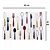 Kit 6 Jogos Americanos Cook E 6 Porta Copos Em PVC Marrom - Imagem 3