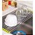 Escorredor Multiuso Flexível Em Inox E Silicone Azul 43 X 28 Cm - Imagem 5