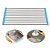 Escorredor Multiuso Flexível Em Inox E Silicone Azul 43 X 28 Cm - Imagem 2