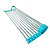 Escorredor Multiuso Flexível Em Inox E Silicone Azul 43 X 28 Cm - Imagem 1