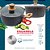 Caçarola Cerâmica Indução Fundo Triplo Com Tampa Cinza 6,6 L D1450 - Imagem 5