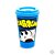 Copo Fun Com Tampa Pop Art Cascão Turma da Mônica - Imagem 1