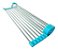 Escorredor Multiuso Flexível Em Inox E Silicone Azul 43 X 28 - Imagem 1