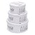 Jogo 3 Latas Em Metal Round Coca-Cola Evolution Of Bottle Cinza - Imagem 1