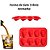 Forma De Silicone Caveira  8 Cavidades Vermelho - Imagem 2