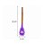 Pegador de Silicone com  Cabo de Madeira Roxo FEN7168E - Imagem 2