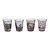 Set com 4 copos vidro 50ml All Characters Cinza Gow 42253 - Imagem 1
