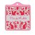 Suporte Panela Vidro Fk Frida Icons Vermelho 43098 - Imagem 1
