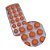 Forma de Gelo Redonda Laranja Fundo Silicone - Imagem 3