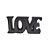Palavra Decorativa De Ceramica Love  Preta Lyor R.4536 - Imagem 2