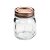 Pote De Vidro Borosilicato Com Tampa Gold Rose 150Ml R 7533 - Imagem 1