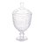 Potiche Decorativo Com Pe De Cristal De Chumbo Sun 14,5X29Cm 4412 - Imagem 1