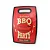 Tabua Churrasco Bbq 37X23 Polipropileno Etermianada D0301 Vermelho - Imagem 1