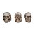 Kit de Caveiras Cega/Surda/Muda Branca Skull Kit-01 - Imagem 2