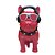 Cachorro Resina Vermelho Com Fone e Óculos DECO DOG-04 - Imagem 2