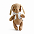 Coelho de Páscoa boneco cor doce de leite - Imagem 1