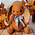 Coelho de Páscoa boneco cor caramelo - Imagem 2