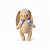 Coelho de Páscoa boneco cor Aveia - Imagem 1