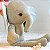 Elefante Boneco de Tecido Artesanal Hortelã - Imagem 7