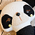 Urso Panda Boneco de Tecido Artesanal Roupinha Amarela - Imagem 3