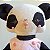 Urso Panda Boneca de Tecido Artesanal Roupinha Rosa - Imagem 4