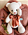 Urso Suspiro mini em tecido - Imagem 8