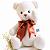 Urso Suspiro mini em tecido - Imagem 1