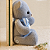 Urso de Tecido Grafite - Imagem 3