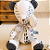 Urso de Tecido Chevron Soft Estilo Monocromático Escandinavo - Imagem 3