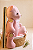 Urso artesanal em tecido Rosa - Imagem 3