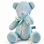 Urso de Tecido Azul Celeste Claro - Imagem 1