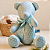 Urso de Tecido Azul Celeste Claro - Imagem 8
