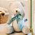 Urso de Tecido Branco e Azul Celeste - Imagem 8