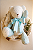 Urso de Tecido Branco e Azul Celeste - Imagem 4