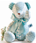 Urso de Tecido Azul Celeste - Imagem 1