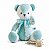 Urso de Tecido Azul Celeste Chevron - Imagem 1