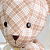 Urso de Tecido Xadrez Doce de Leite - Imagem 7