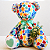 Urso de Tecido Autismo Coração Verde - Imagem 7